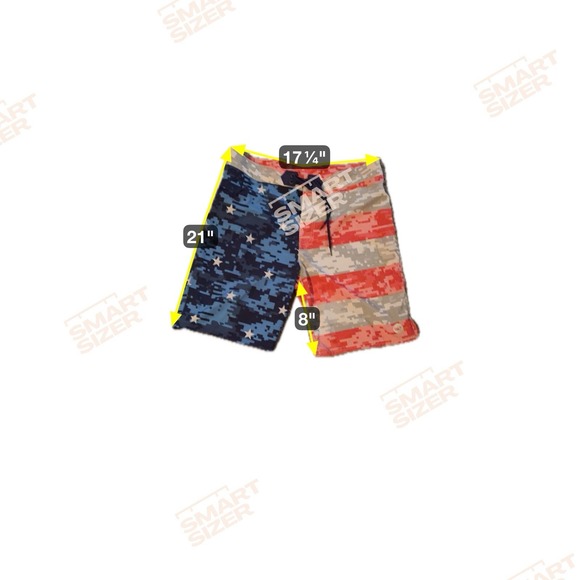 Vineyard Vines Swim Trunks American Flag Pattern Mens Sz 34 Beach Pool Stars - Picture 3 of 4